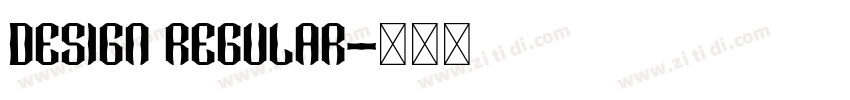 Design Regular字体转换